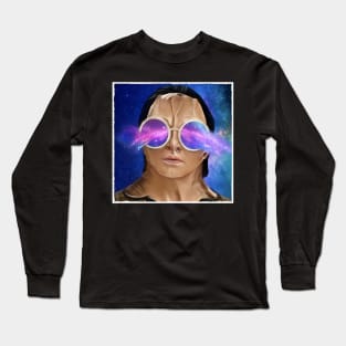 Space Glasses Murder Lizard Surreal Art Long Sleeve T-Shirt